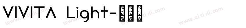 VIVITA Light字体转换